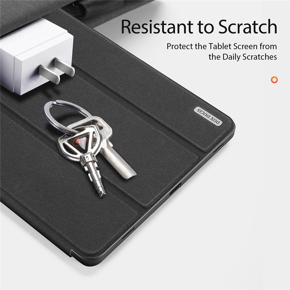 DUX DUCIS Domo Series for Samsung Galaxy Tab S9 Tablet Case PU Leather Stand Shell Tri-Fold Folio Cover