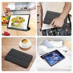 DUX DUCIS Domo Series for Samsung Galaxy Tab S9 Tablet Case PU Leather Stand Shell Tri-Fold Folio Cover
