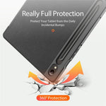 DUX DUCIS Domo Series for Samsung Galaxy Tab S9 Tablet Case PU Leather Stand Shell Tri-Fold Folio Cover