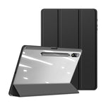 DUX DUCIS TOBY Series For Samsung Galaxy Tab S9+ PU Leather Tri-fold Stand Cover Auto Wake Sleep Tablet Case with Pencil Holder