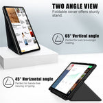 Origami Stand Case for Samsung Galaxy Tab S10+ Wi-Fi SM-X820 SM-X826B / Tab S9+ SM-X810 (Wi-Fi), SM-X816B (5G Global), SM-X818U (5G US) PU Leather Smart Tablet Cover