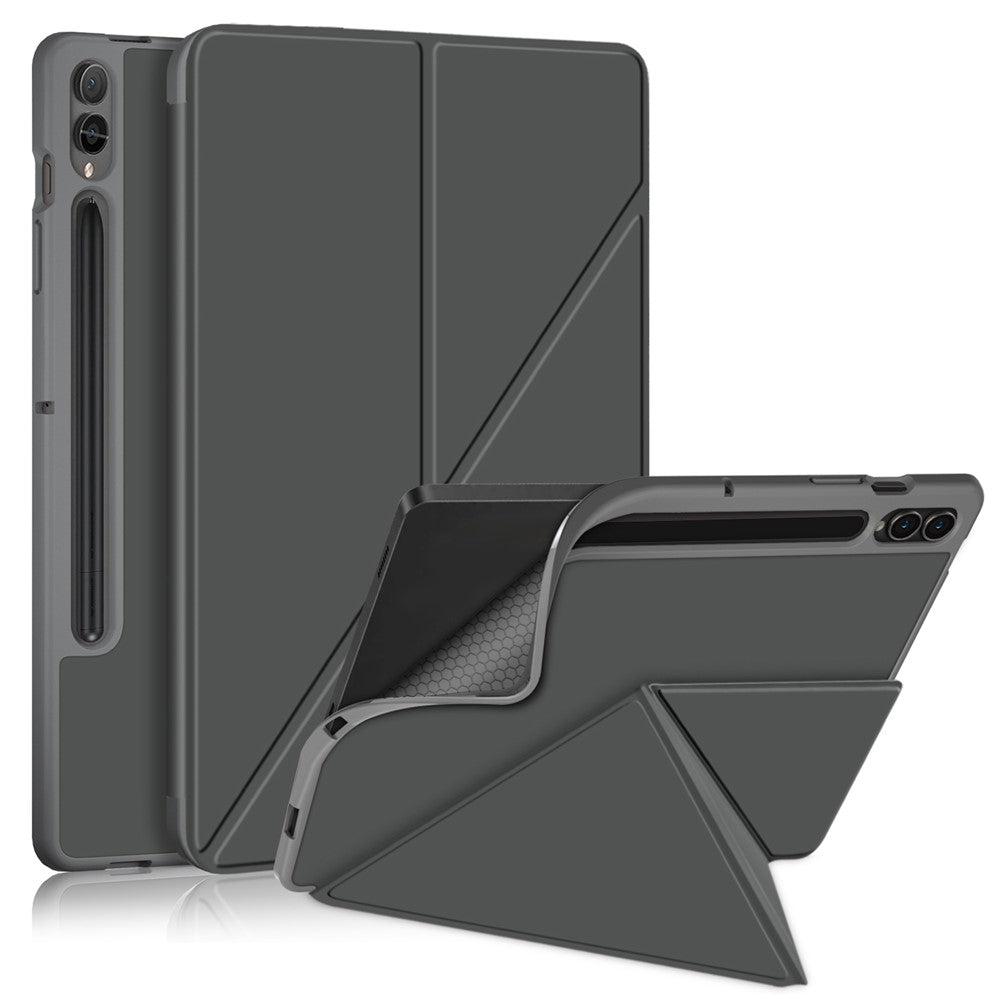 Origami Stand Case for Samsung Galaxy Tab S10+ Wi-Fi SM-X820 SM-X826B / Tab S9+ SM-X810 (Wi-Fi), SM-X816B (5G Global), SM-X818U (5G US) PU Leather Smart Tablet Cover