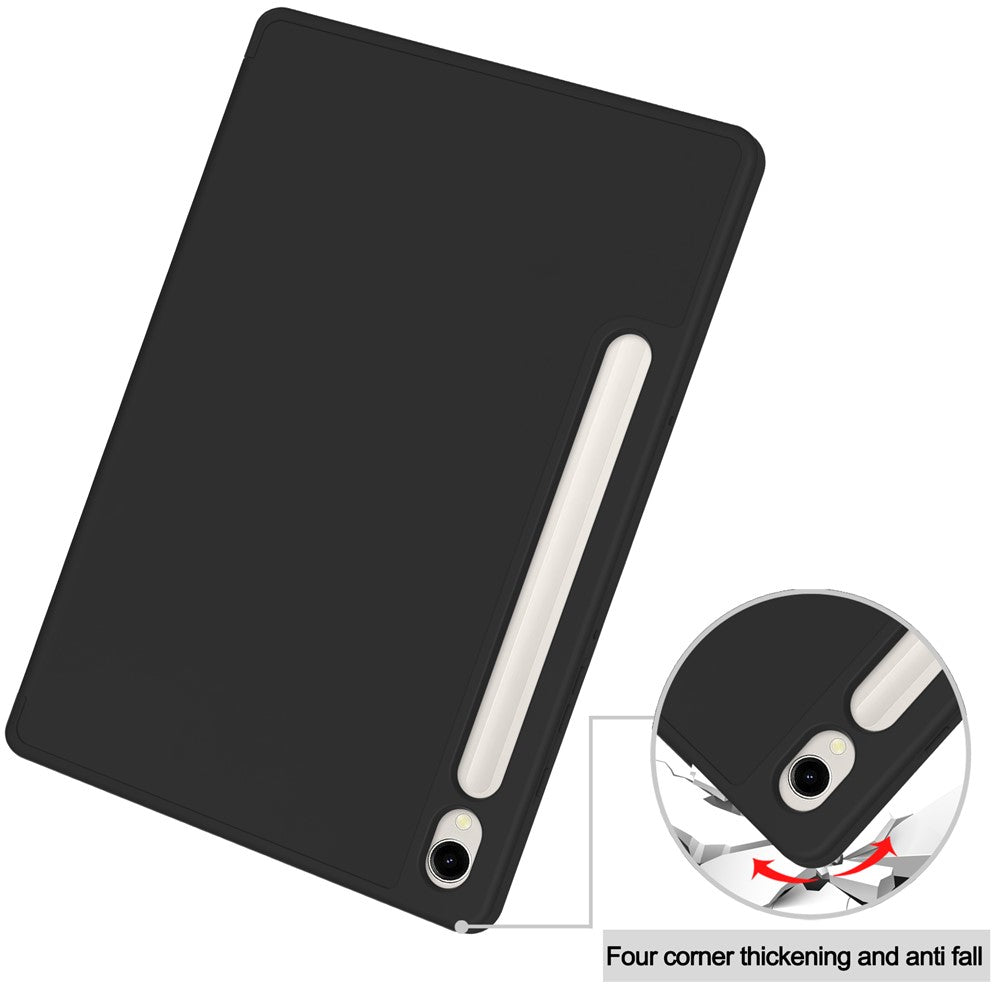 Tri-fold Stand Case for Samsung Galaxy Tab S10 Lite / S10 FE / S9 FE / S9 PU Leather Tablet Cover with Pen Slot