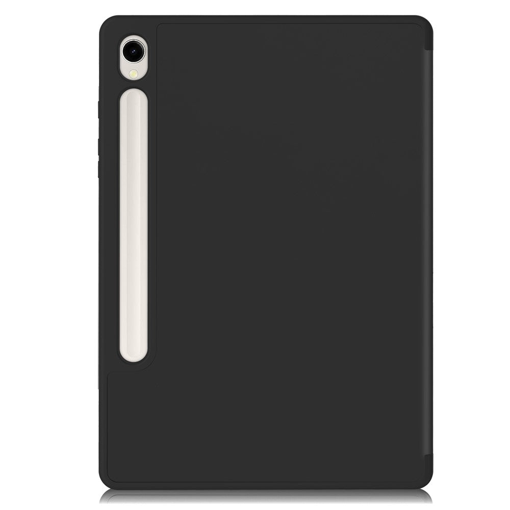 Tri-fold Stand Case for Samsung Galaxy Tab S10 Lite / S10 FE / S9 FE / S9 PU Leather Tablet Cover with Pen Slot