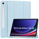 Tri-fold Stand Case for Samsung Galaxy Tab S10 Lite / S10 FE / S9 FE / S9 PU Leather Tablet Cover with Pen Slot