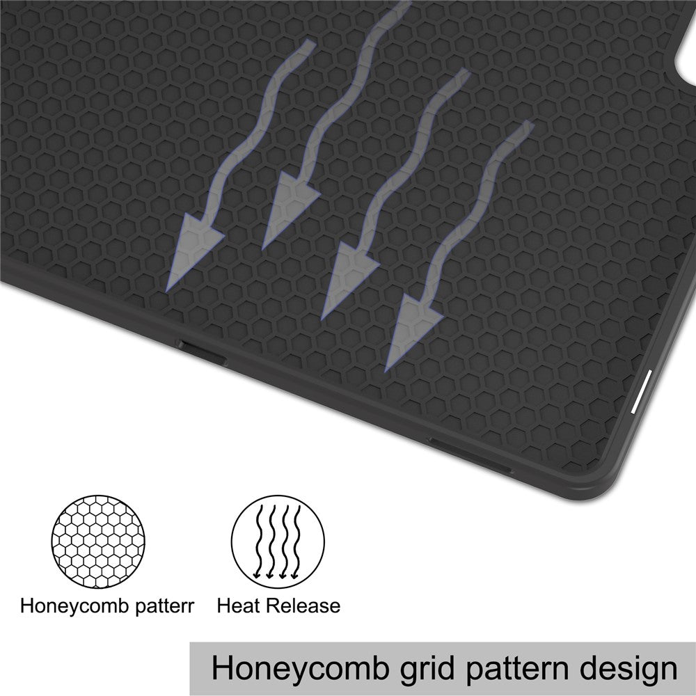 Smart Tablet Case for Samsung Galaxy Tab S9 Ultra, PU Leather Tri-fold Stand Cover with Pen Slot