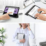 DUX DUCIS TOBY Series For Samsung Galaxy Tab S10 FE / S9 FE / S9 PU Leather Tablet Case Tri-Fold Stand Smart Cover with Pencil Holder