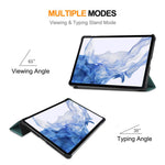 ENKAY HAT PRINCE Smart Tablet Case for Samsung Galaxy Tab S9 , PU Leather+PC Trifold Stand Protective Cover
