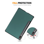 ENKAY HAT PRINCE Smart Tablet Case for Samsung Galaxy Tab S9 , PU Leather+PC Trifold Stand Protective Cover
