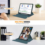 ENKAY HAT PRINCE til Samsung Galaxy Tab S9 PU læder + TPU tablet cover, roterende stander, smart cover med aftageligt tastatur