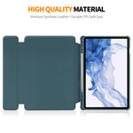 ENKAY HAT PRINCE til Samsung Galaxy Tab S9 PU læder + TPU tablet cover, roterende stander, smart cover med aftageligt tastatur