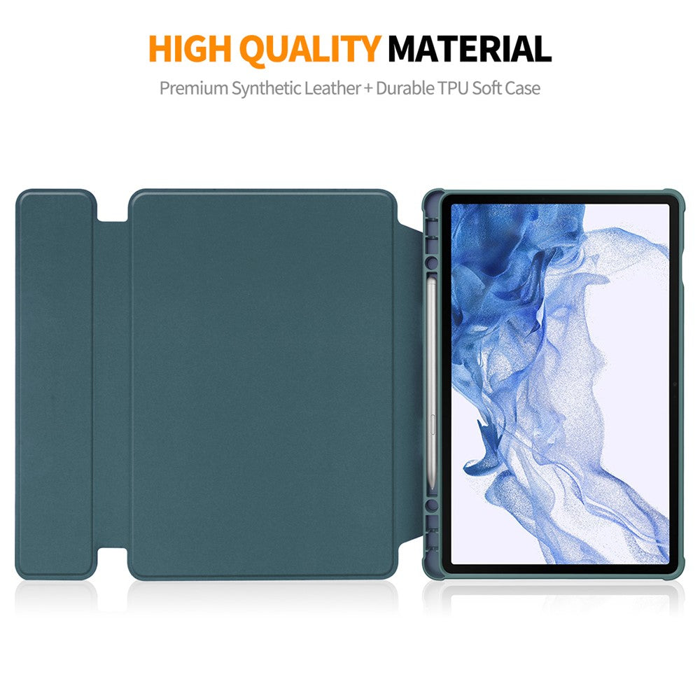 ENKAY HAT PRINCE til Samsung Galaxy Tab S9 PU læder + TPU tablet cover, roterende stander, smart cover med aftageligt tastatur