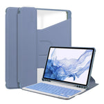 ENKAY HAT PRINCE til Samsung Galaxy Tab S9 PU læder + TPU tablet cover, roterende stander, smart cover med aftageligt tastatur