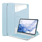 ENKAY HAT PRINCE til Samsung Galaxy Tab S9 PU læder + TPU tablet cover, roterende stander, smart cover med aftageligt tastatur