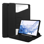 ENKAY HAT PRINCE til Samsung Galaxy Tab S9 PU læder + TPU tablet cover, roterende stander, smart cover med aftageligt tastatur