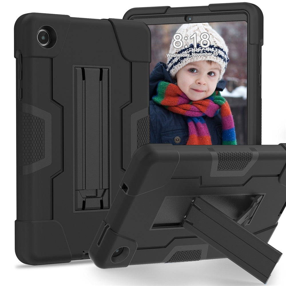 For Lenovo Tab M8 (4th Gen) 2024 TB-301XU / M8 (4th Gen) 2023 TB-300FU Tablet Case Robot Style Silicone + PC Kickstand Cover