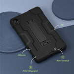 For Lenovo Tab M8 (4th Gen) 2024 TB-301XU / M8 (4th Gen) 2023 TB-300FU Tablet Case Robot Style Silicone + PC Kickstand Cover