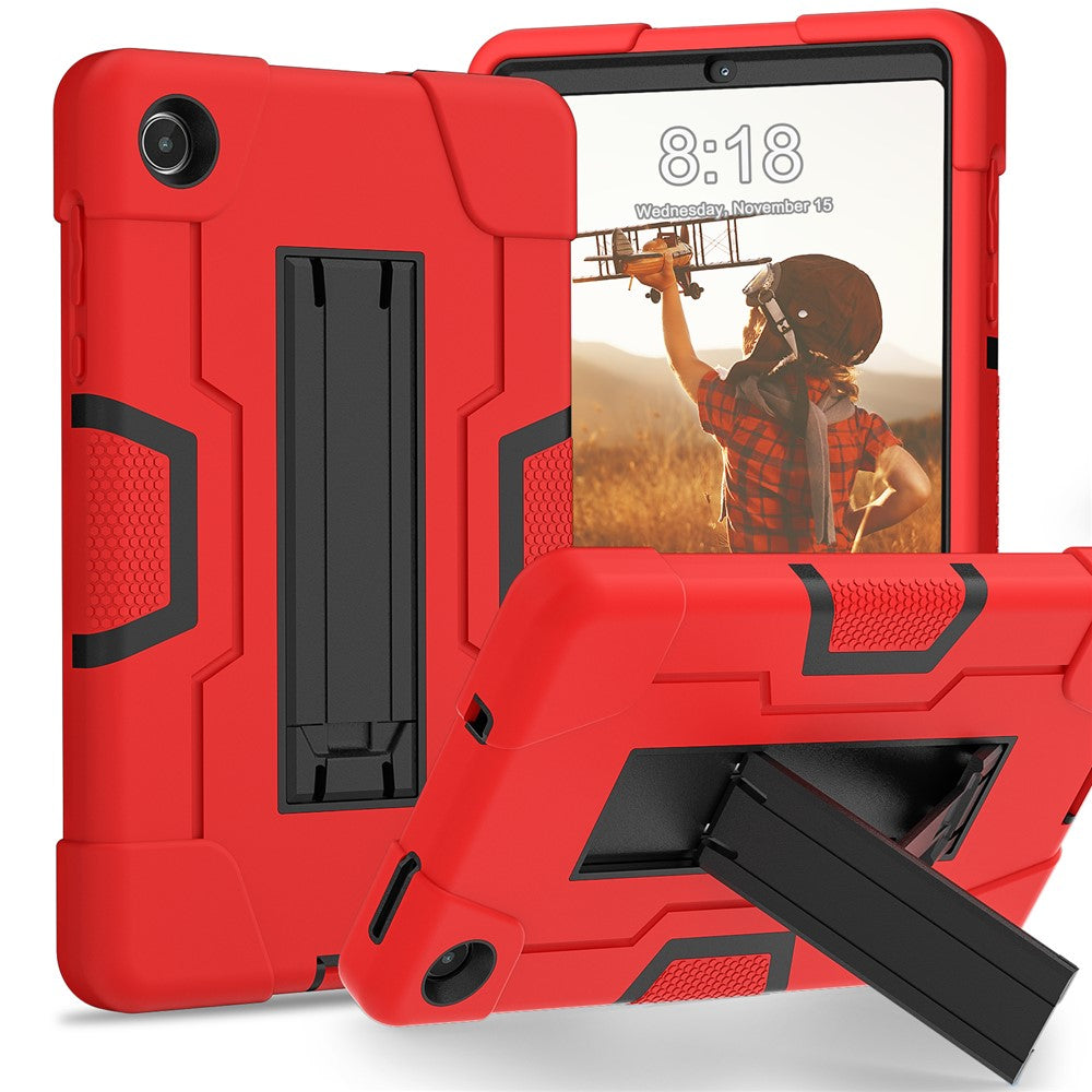For Lenovo Tab M8 (4th Gen) 2024 TB-301XU / M8 (4th Gen) 2023 TB-300FU Tablet Case Robot Style Silicone + PC Kickstand Cover