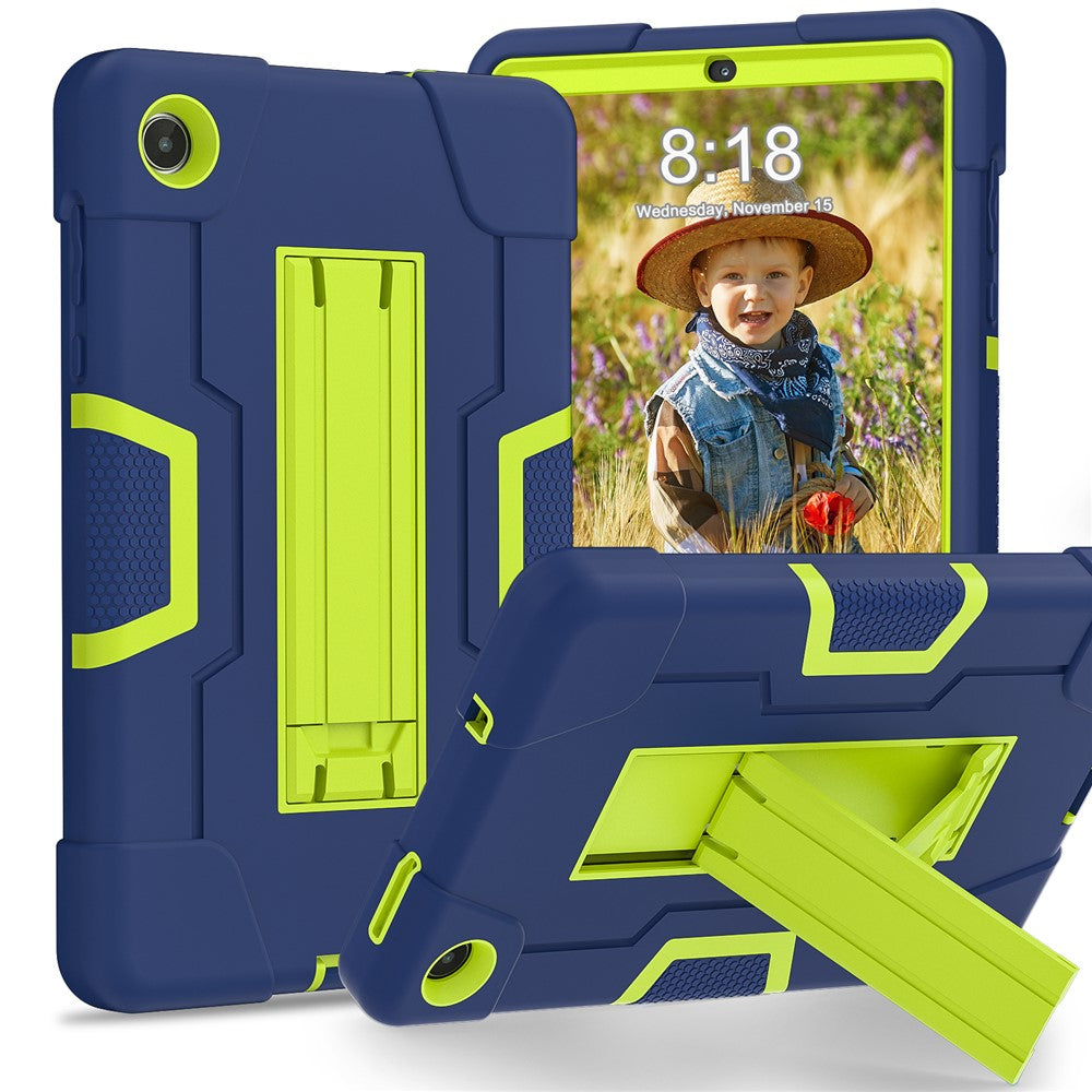 For Lenovo Tab M8 (4th Gen) 2024 TB-301XU / M8 (4th Gen) 2023 TB-300FU Tablet Case Robot Style Silicone + PC Kickstand Cover