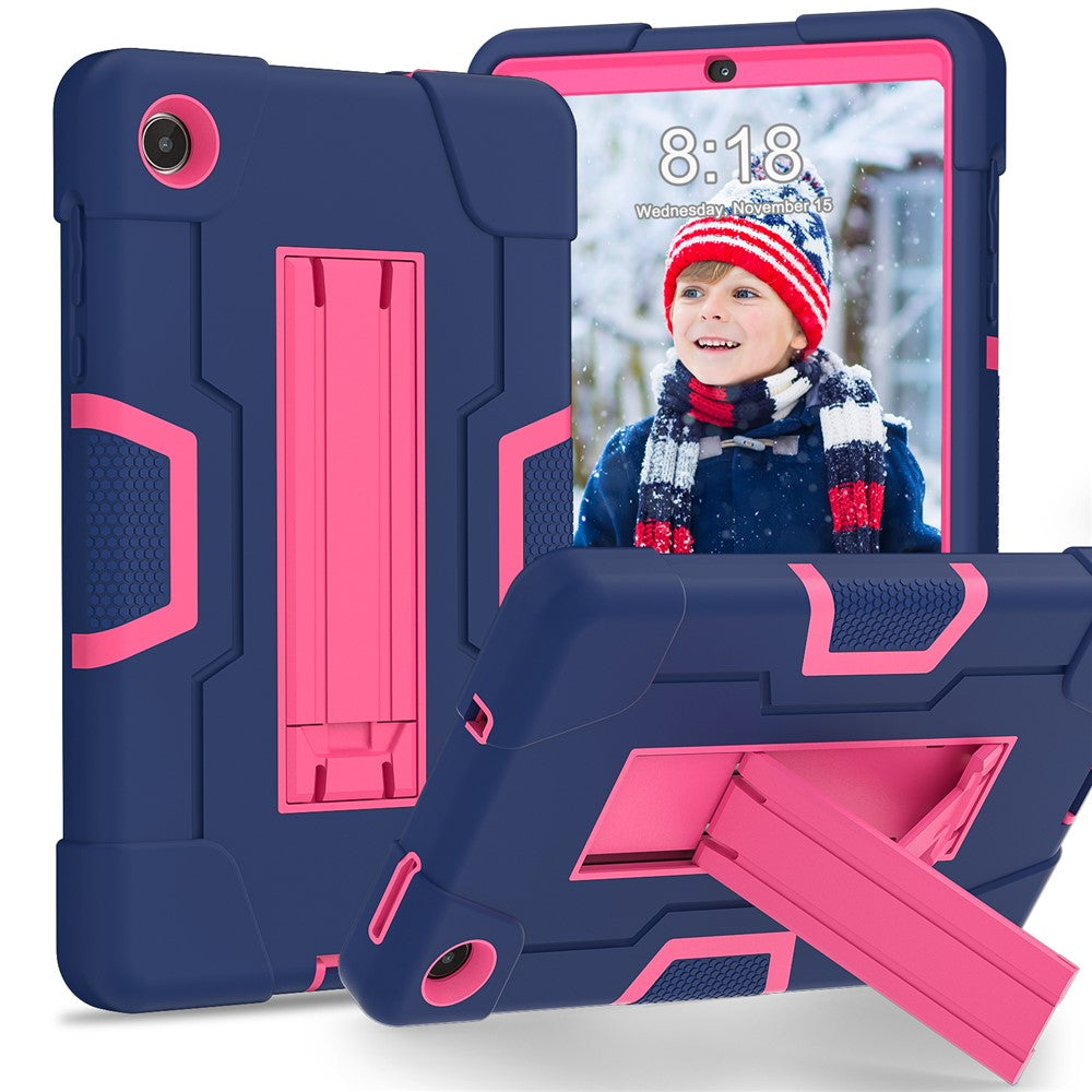 For Lenovo Tab M8 (4th Gen) 2024 TB-301XU / M8 (4th Gen) 2023 TB-300FU Tablet Case Robot Style Silicone + PC Kickstand Cover