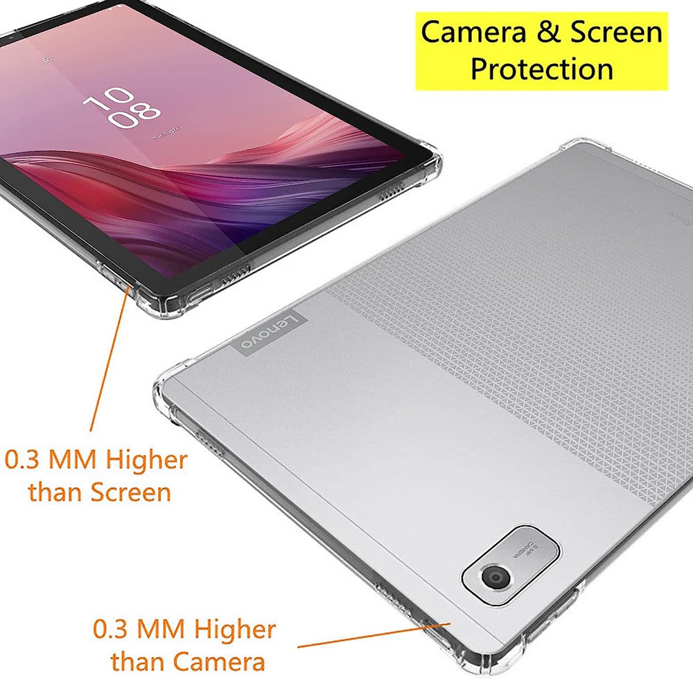 For Lenovo Tab M9 TB-310FU TPU Tablet Case Anti-drop Transparent Cover Reinforced Corners Shell