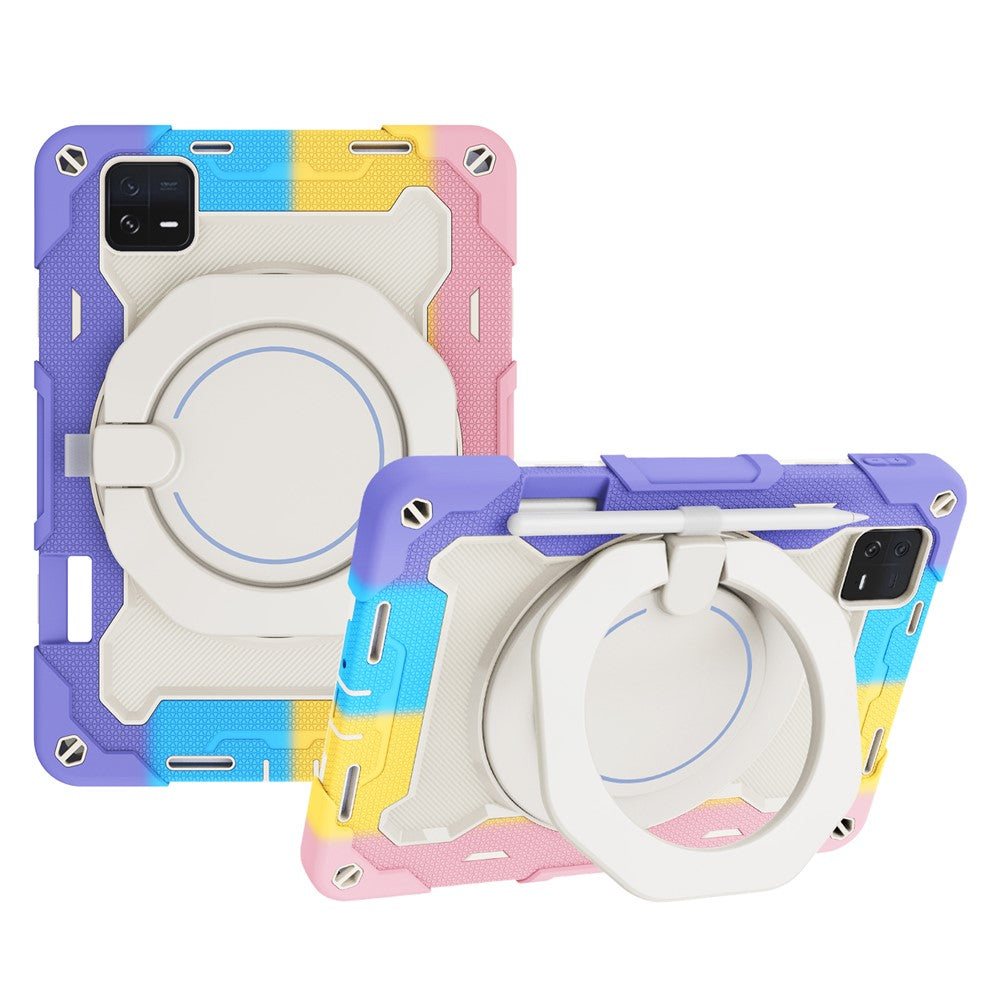Xiaomi Pad 6 PC + Silikonskyddande fodral 360-graders roterande stöd Fallsäkert surfplattefodral