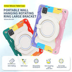 For Xiaomi Pad 6 PC + Silicone Protective Cover 360-degree Rotary Kickstand Drop-proof Tablet Case