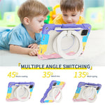 For Xiaomi Pad 6 PC + Silicone Protective Cover 360-degree Rotary Kickstand Drop-proof Tablet Case