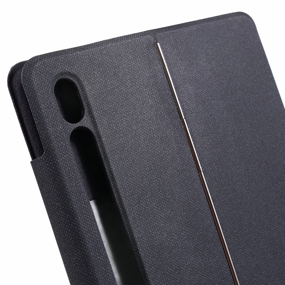 Til Samsung Galaxy Tab S10 FE / S9 FE / S9 Lædercover + Touchpad Bluetooth-kompatibelt Tastatur med Baggrundsbelysning