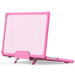 For MacBook Pro 14 inch (2026) A3427 A3426 / (2025) A3434 A3112 A3185 A3401 / (2024) A2918 A2992 / (2023) A2779 / (2022) / (2021) A2442 Heat Dissipation Hard PC+TPU Laptop Case with Kickstand