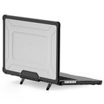 Til MacBook Pro 16 tommer (2026) A3429 A3428 / (2025) A3186 A3403 / (2024) A2991 / (2023) A2780 / (2021) A2485 skridsikker laptopcover med varmeafledning PC+TPU støttefod