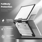 Til MacBook Pro 16 tommer (2026) A3429 A3428 / (2025) A3186 A3403 / (2024) A2991 / (2023) A2780 / (2021) A2485 skridsikker laptopcover med varmeafledning PC+TPU støttefod