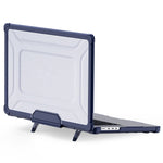 Til MacBook Pro 16 tommer (2026) A3429 A3428 / (2025) A3186 A3403 / (2024) A2991 / (2023) A2780 / (2021) A2485 skridsikker laptopcover med varmeafledning PC+TPU støttefod