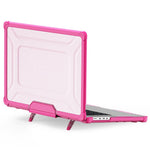 Til MacBook Pro 16 tommer (2026) A3429 A3428 / (2025) A3186 A3403 / (2024) A2991 / (2023) A2780 / (2021) A2485 skridsikker laptopcover med varmeafledning PC+TPU støttefod