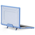 Til MacBook Pro 16 tommer (2026) A3429 A3428 / (2025) A3186 A3403 / (2024) A2991 / (2023) A2780 / (2021) A2485 skridsikker laptopcover med varmeafledning PC+TPU støttefod