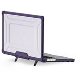 Til MacBook Pro 16 tommer (2026) A3429 A3428 / (2025) A3186 A3403 / (2024) A2991 / (2023) A2780 / (2021) A2485 skridsikker laptopcover med varmeafledning PC+TPU støttefod