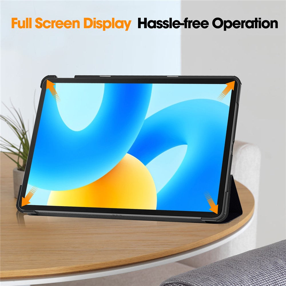 For Huawei MatePad 11.5 Tri-fold Stand Tablet Cover Pattern Printing PU Leather Tablet Case