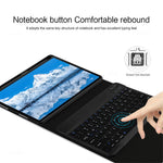 For Huawei Qingyun C7 Leather Stand Tablet Case with Detachable Magnetic Wireless Keyboard (Without Touchpad)