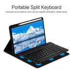 For Huawei Qingyun C7 Leather Stand Tablet Case with Detachable Magnetic Wireless Keyboard (Without Touchpad)