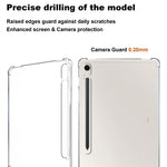 Til Samsung Galaxy Tab S9 Tabletcover med forstærkede hjørner, stødsikkert, transparent TPU-cover