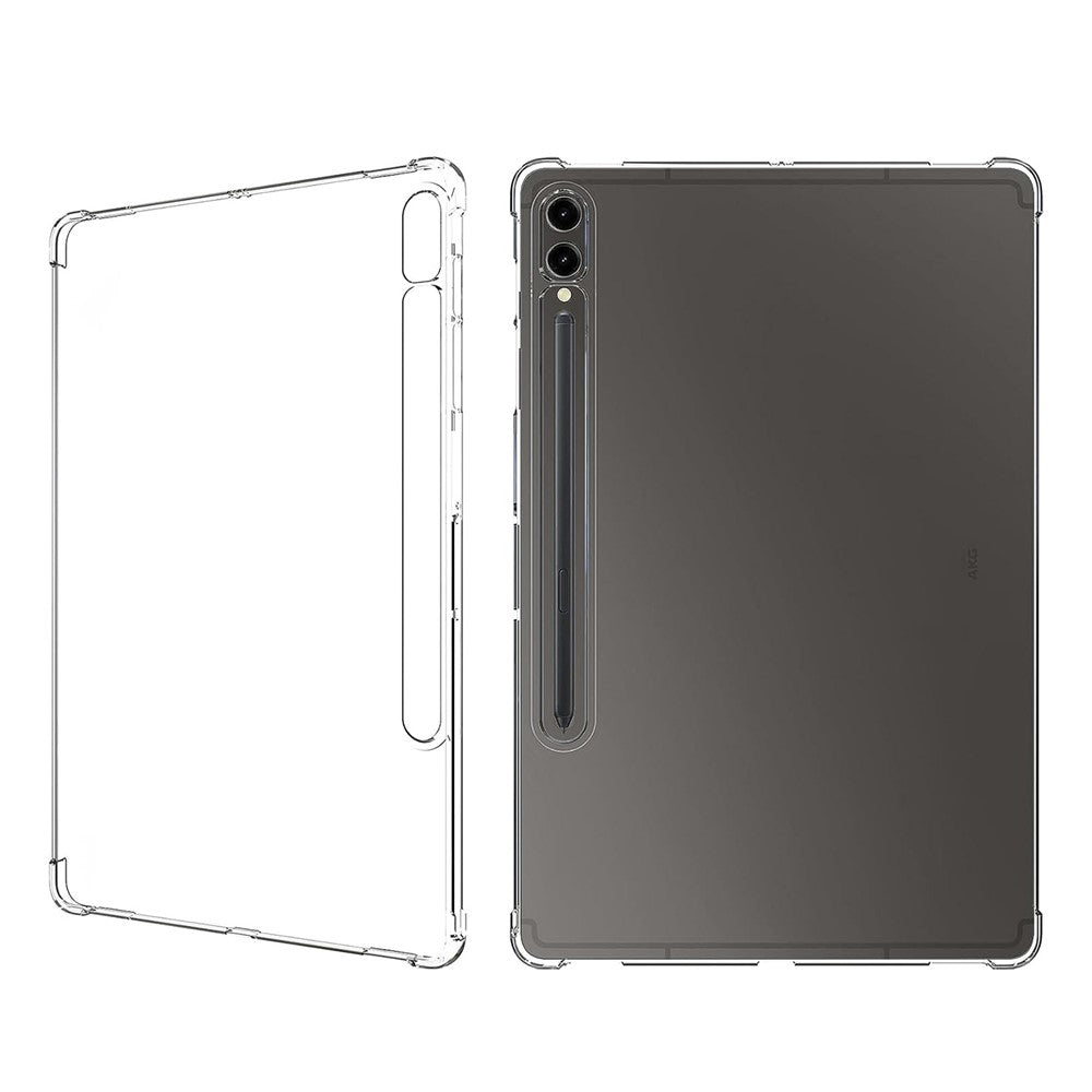 For Samsung Galaxy Tab S9+ TPU Tablet Case Reinforced Corners Shockproof Transparent Tablet Cover