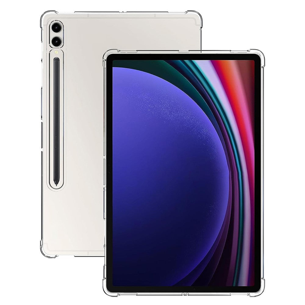 For Samsung Galaxy Tab S9+ TPU Tablet Case Reinforced Corners Shockproof Transparent Tablet Cover