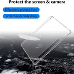 For Samsung Galaxy Tab S9+ TPU Tablet Case Reinforced Corners Shockproof Transparent Tablet Cover