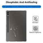 For Samsung Galaxy Tab S9+ TPU Tablet Case Reinforced Corners Shockproof Transparent Tablet Cover
