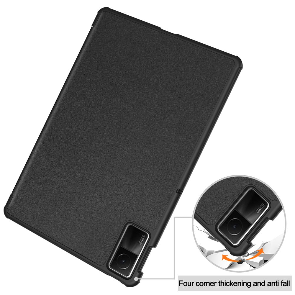 For Xiaomi Redmi Pad SE Tri-Fold Stand Tablet Case Anti-Drop PU Leather Tablet Cover