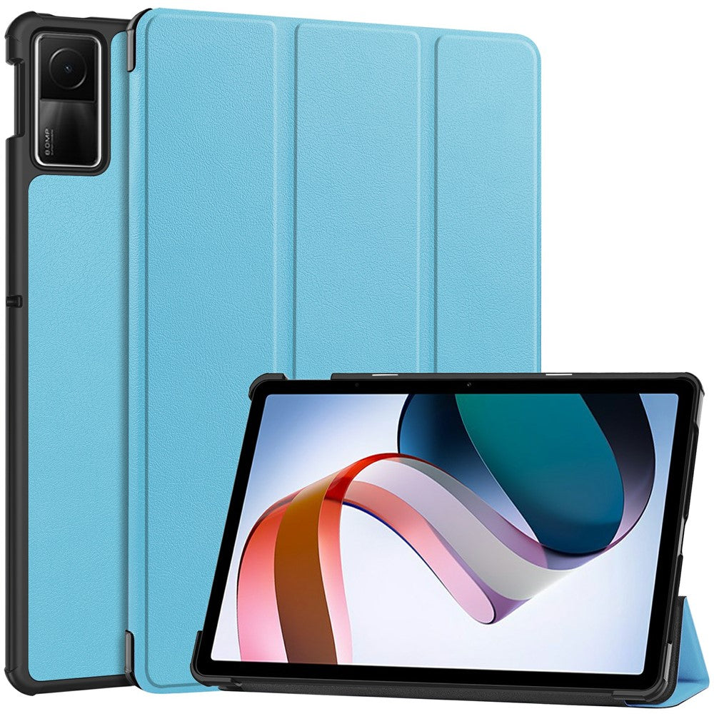For Xiaomi Redmi Pad SE Tri-Fold Stand Tablet Case Anti-Drop PU Leather Tablet Cover