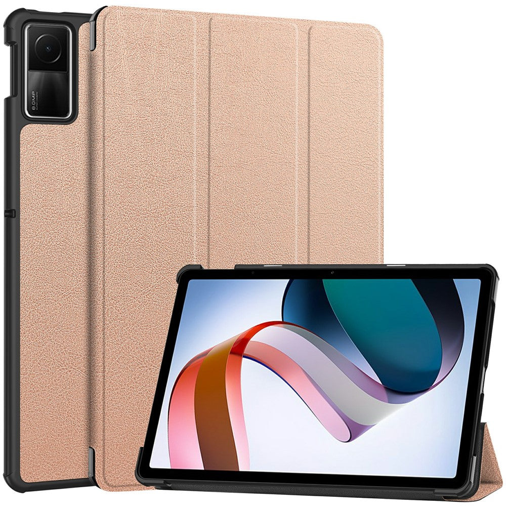 For Xiaomi Redmi Pad SE Tri-Fold Stand Tablet Case Anti-Drop PU Leather Tablet Cover