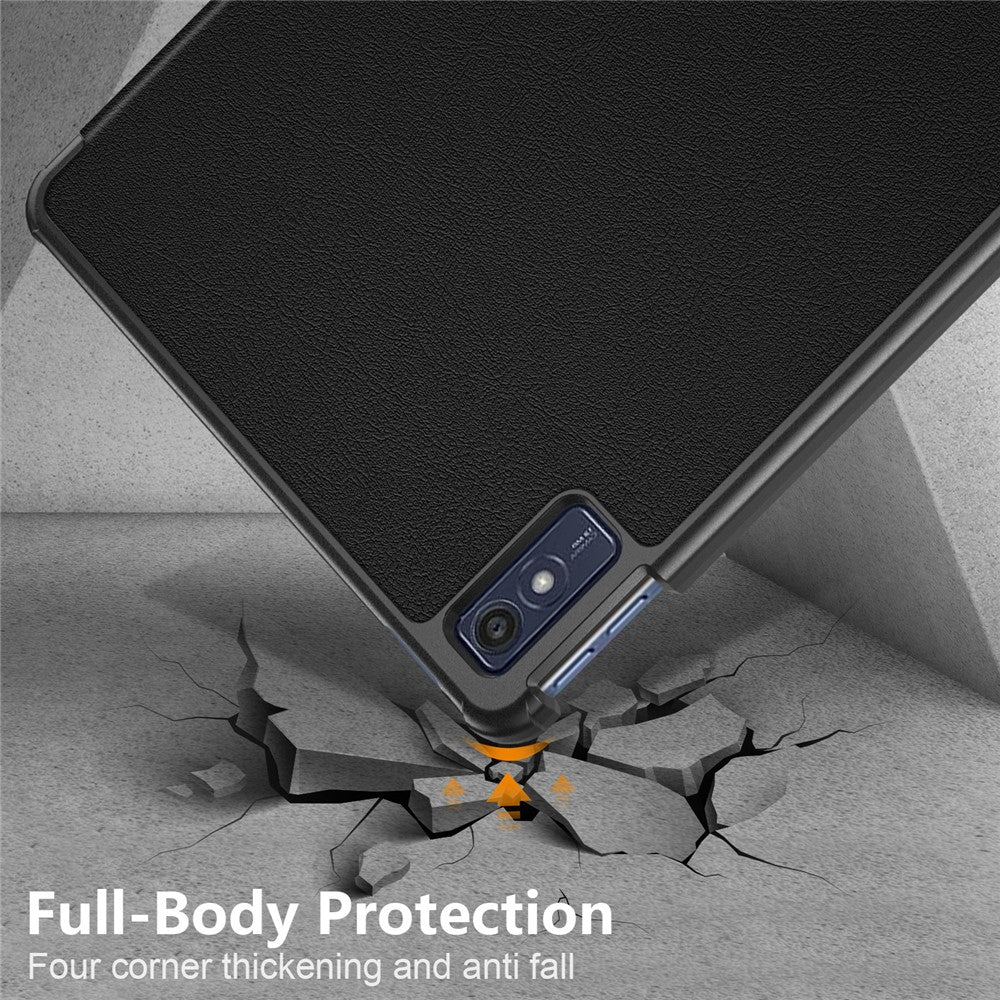 For Lenovo Tab M10 5G TB-360ZU Trifold Stand Smart Case PU Leather Full Body Protective Tablet Cover
