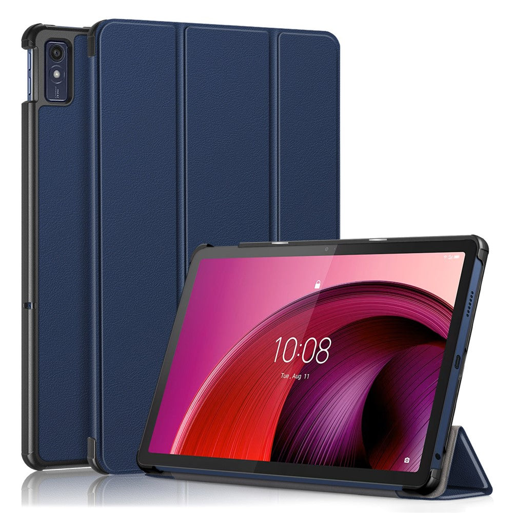 For Lenovo Tab M10 5G TB-360ZU Trifold Stand Smart Case PU Leather Full Body Protective Tablet Cover