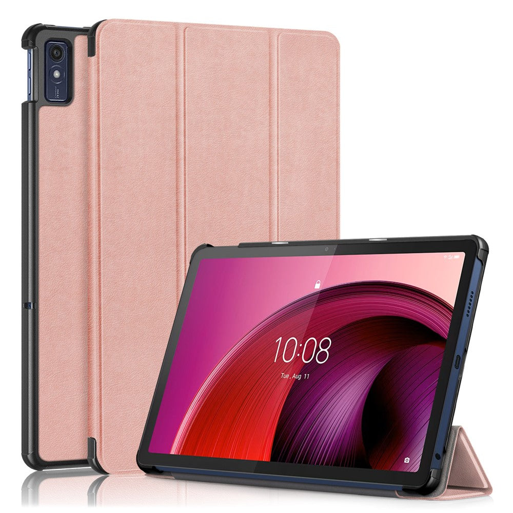 For Lenovo Tab M10 5G TB-360ZU Trifold Stand Smart Case PU Leather Full Body Protective Tablet Cover